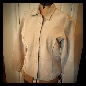 Ruff Hewn Suede leather jacket L